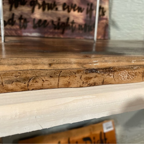 This 30”L x 9.5”W x 14” H 5 geese in flight wood sculpture is one of a kind! - Picture 9 of 17